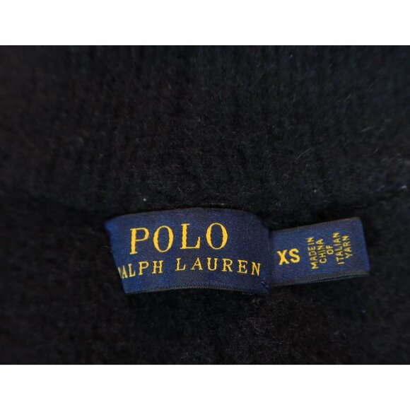POLO RALPH LAUREN Chunky Oversize Merino Wool Cashmere Open Cardigan Sweater XS - Picture 4 of 6
